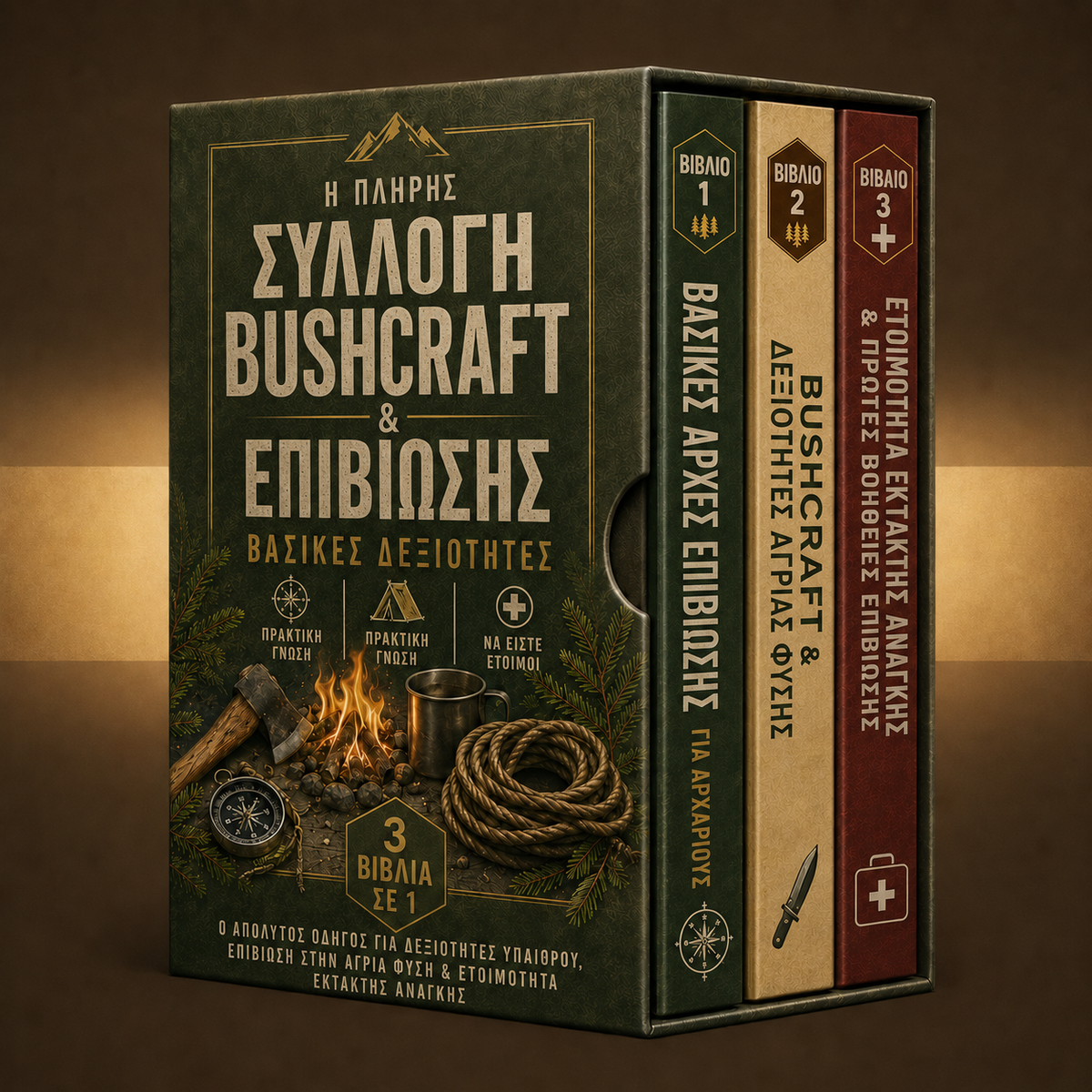 Η πλήρης συλλογή Bushcraft & Επιβίωσης + ΜΠΟΝΟΥΣ