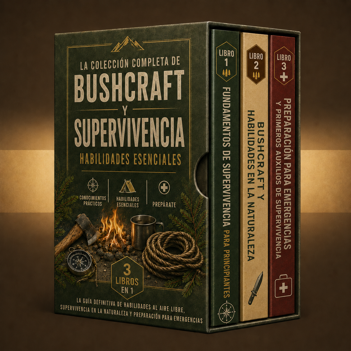 La colección completa de bushcraft y supervivencia – Habilidades esenciales + Bonos
