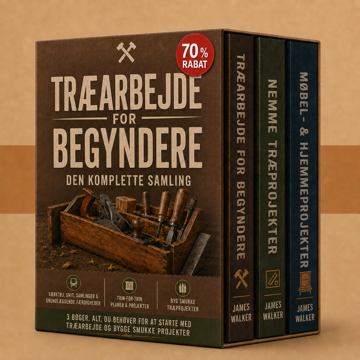Træarbejde for begyndere – Den komplette samling + Bonusser