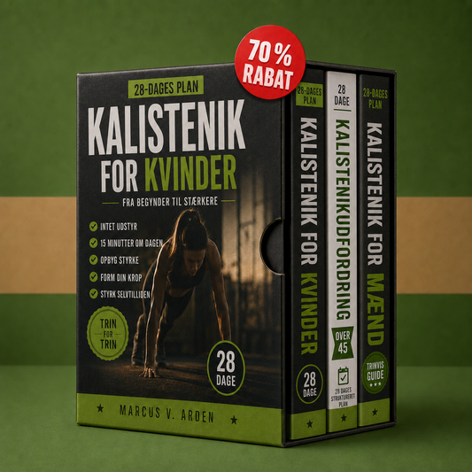 Komplet kalistenik-samling for begyndere + bonusser