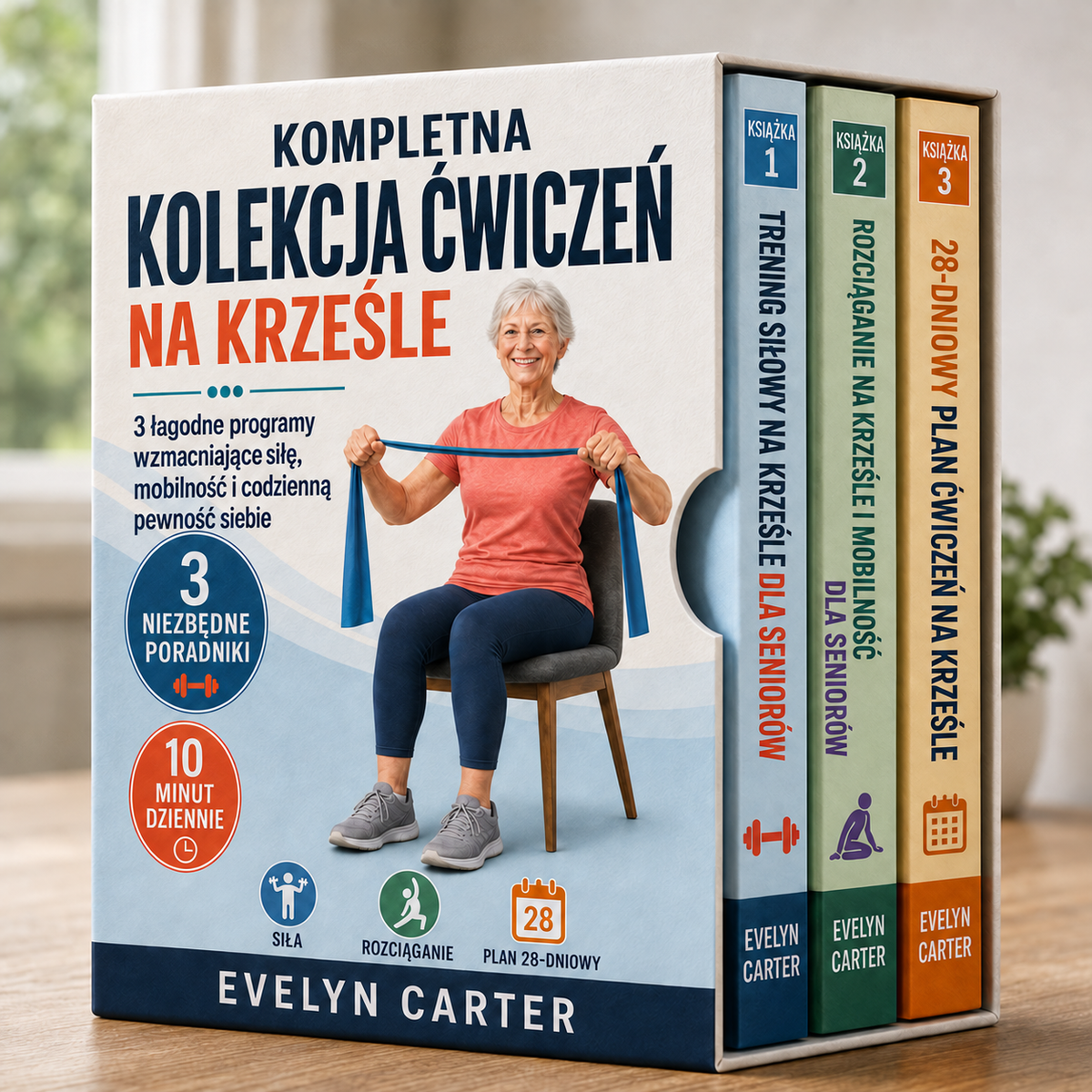 KOMPLETNA KOLEKCJA ĆWICZEŃ NA KRZEŚLE + BONUSY