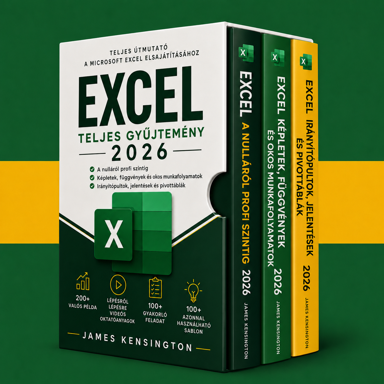 Excel az alapoktól a profi szintig + 2 bónusz 2026
