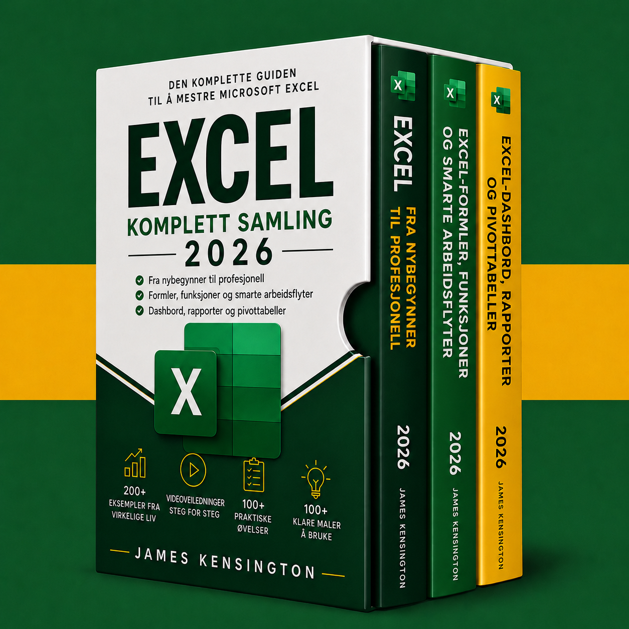 Excel fra bunnen til profesjonell + 2 bonuser 2026