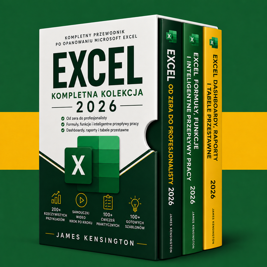 Excel od zera do profesjonalisty + 2 bonusy 2026