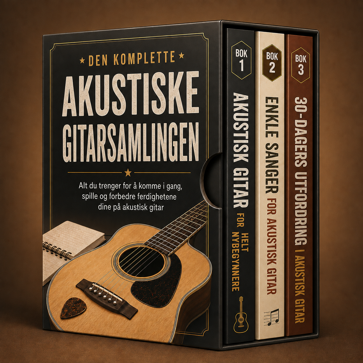 Den Komplette Akustiske Gitarsamlingen + 2 BONUSER