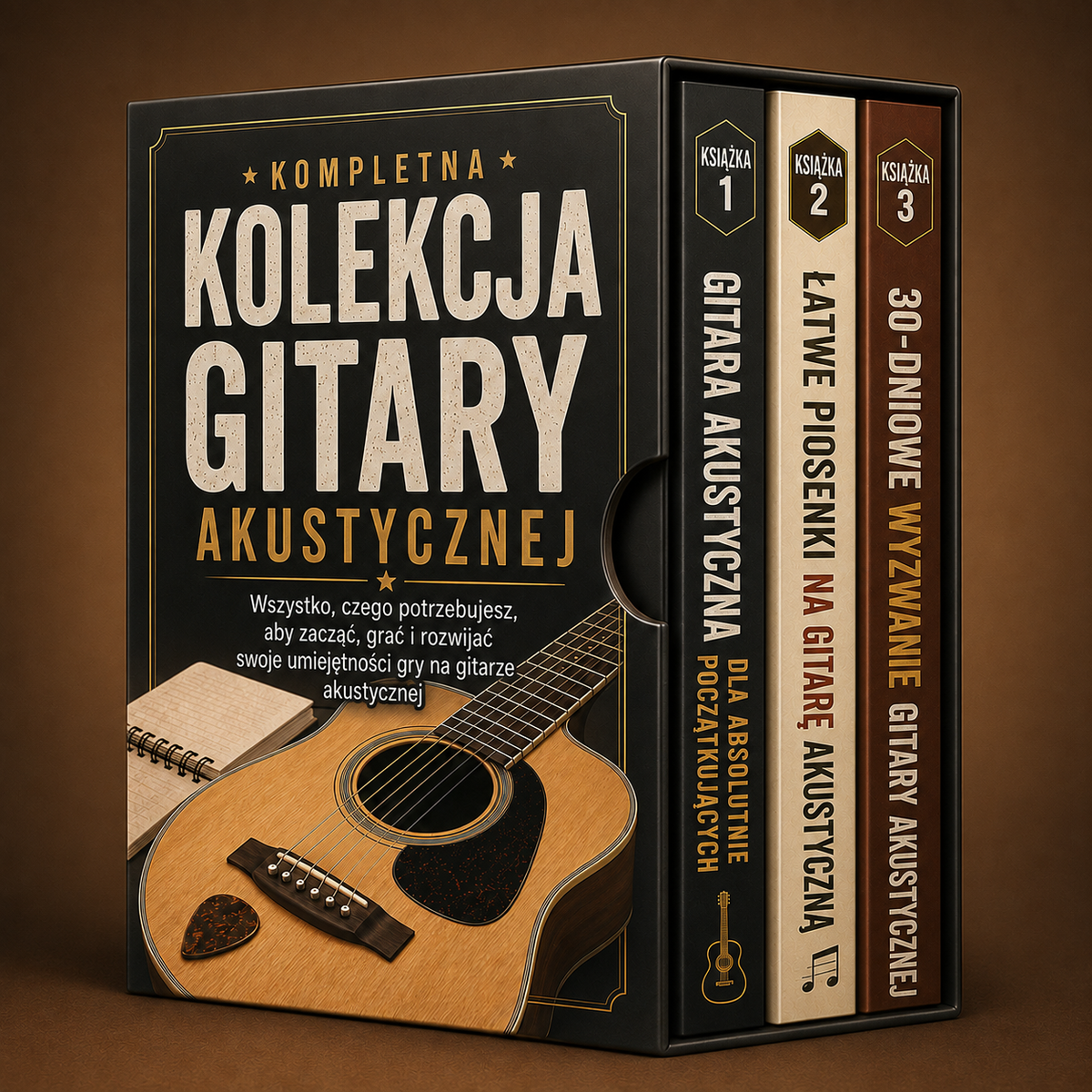 Kompletna Kolekcja Gitary Akustycznej + 2 BONUSY