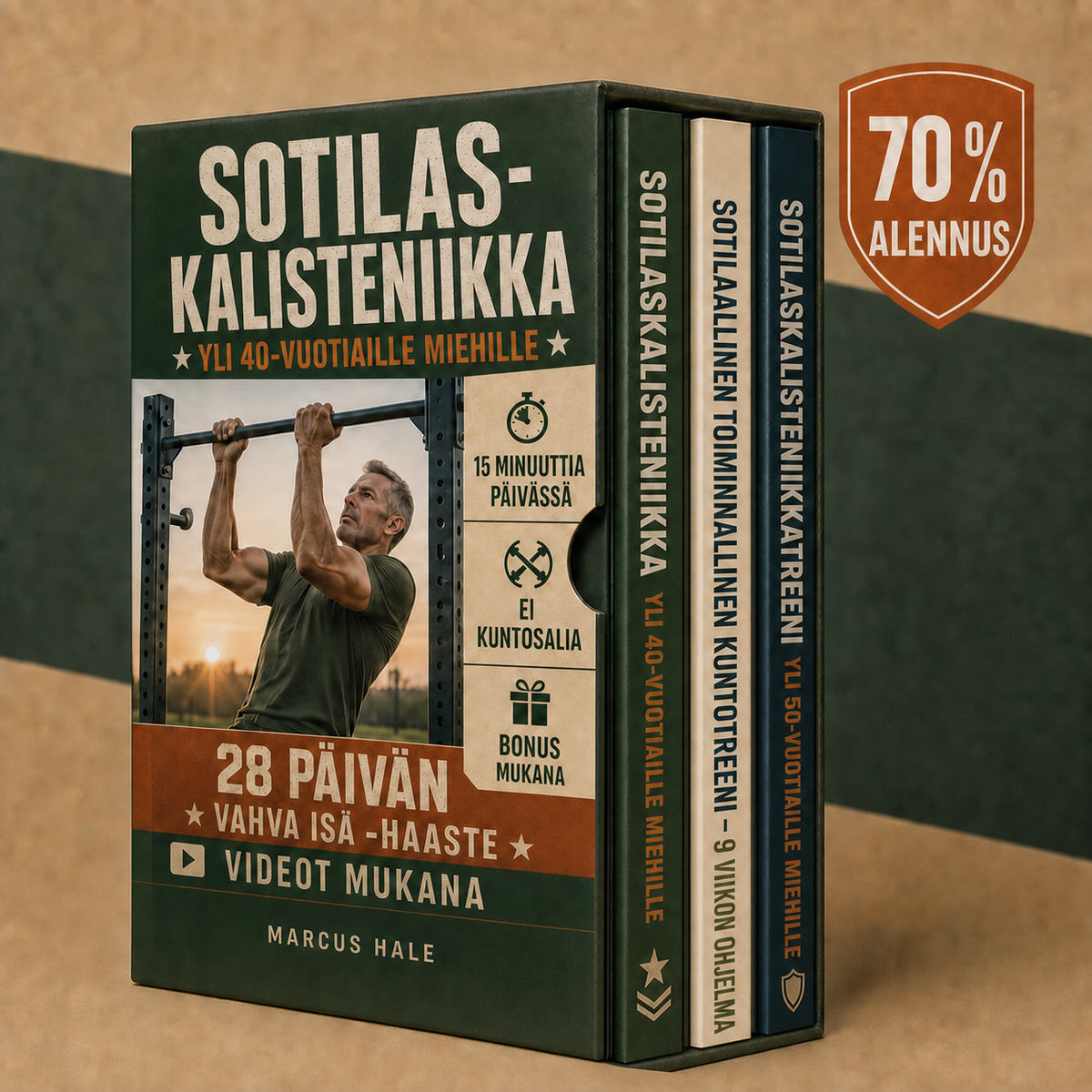 Sotilas-kalisteniiikka yli 40-vuotiaille miehille + Bonukset