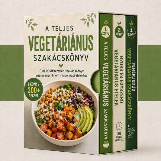 A Teljes Vegetáriánus Szakácskönyv + Bónuszok