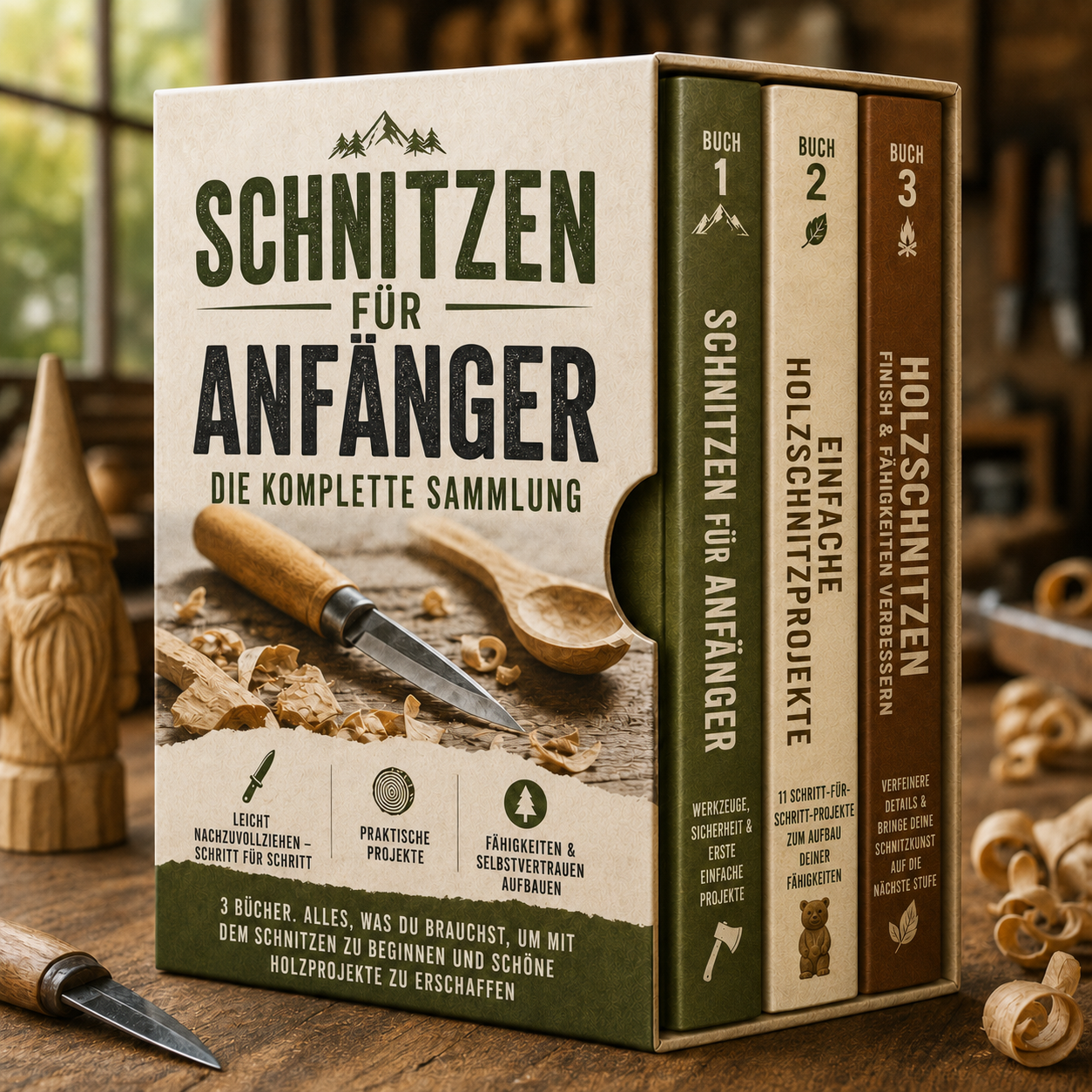 Schnitzen für Anfänger + 2 Boni