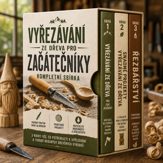 Vyřezávání ze dřeva pro začátečníky – Kompletní sbírka + Bonusy