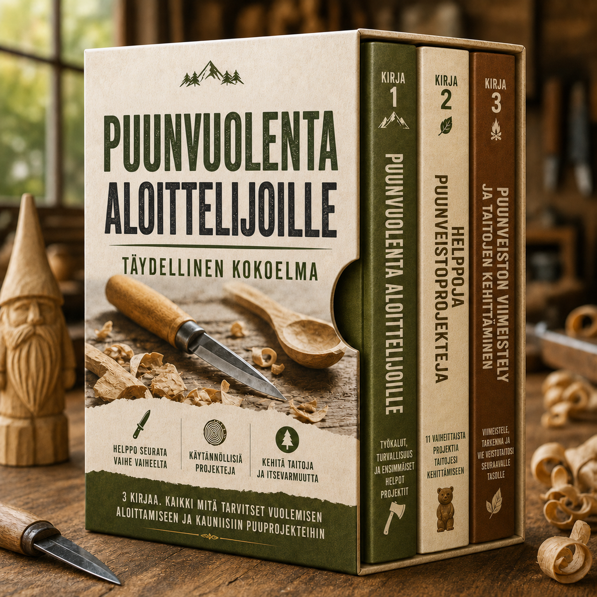 Puunvuolenta aloittelijoille – Täydellinen kokoelma + Bonukset