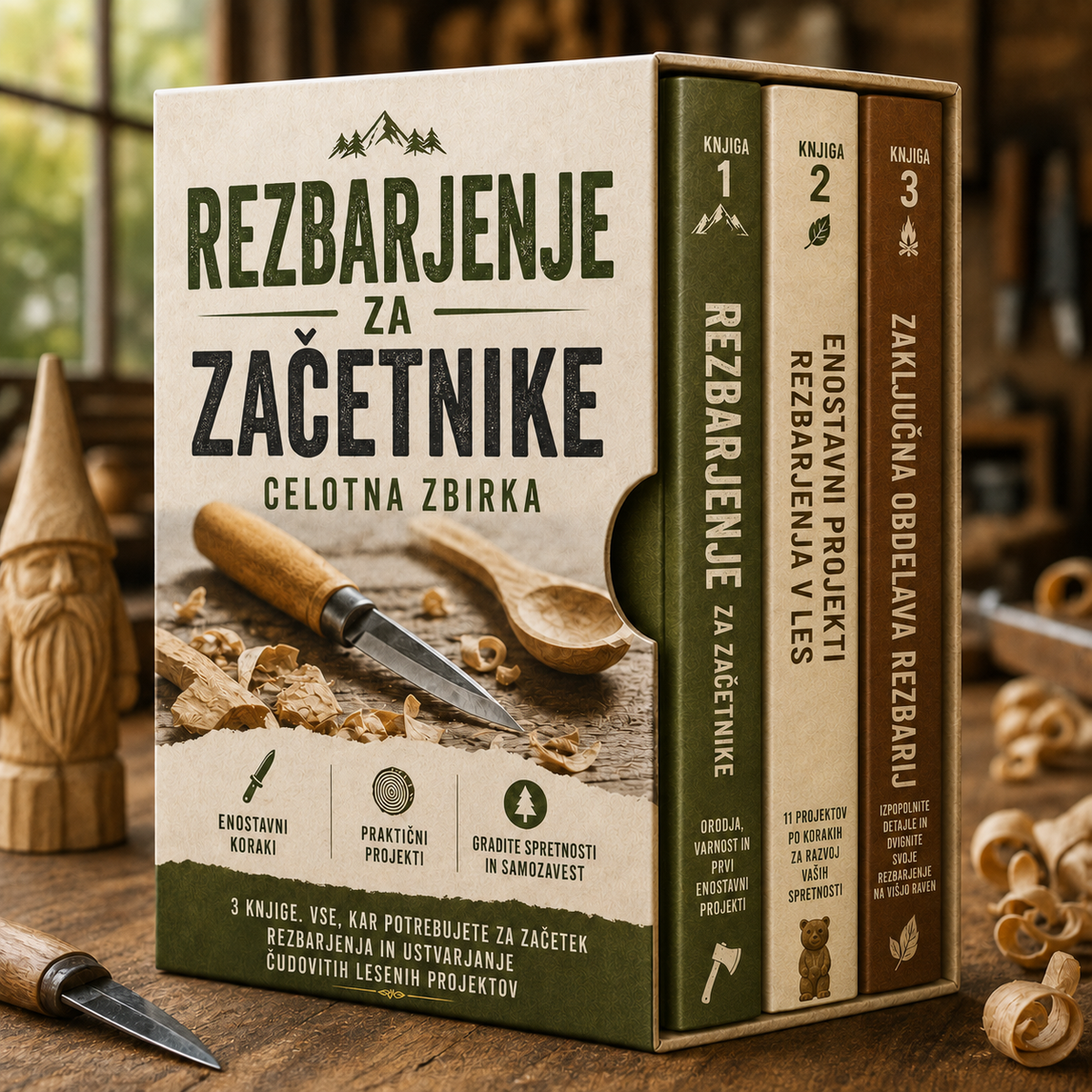 Rezbarjenje za začetnike – Celotna zbirka + Bonusi
